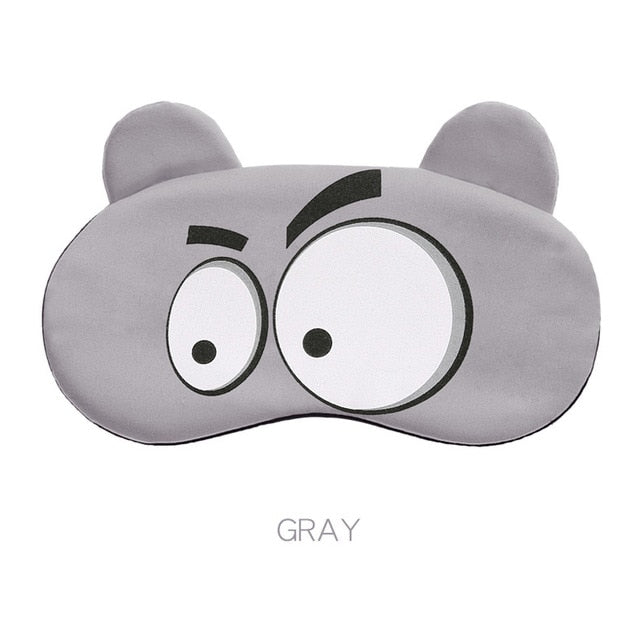 Cotton Cartoon Face Sleep Eye Mask Cute Funny Lovely Eye Cover Sleeping Mask Travel Rest Eye Band Kids Eye shade Patch Blindfold
