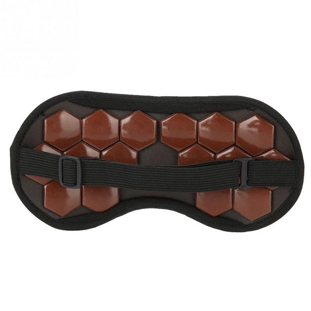 Natural Real Tourmaline Eye Massager Therapy Jade Stone Germanium Sleep Eye Mask Shade Cover Relaxation Healthcare Gift