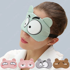 Cotton Cartoon Face Sleep Eye Mask Cute Funny Lovely Eye Cover Sleeping Mask Travel Rest Eye Band Kids Eye shade Patch Blindfold