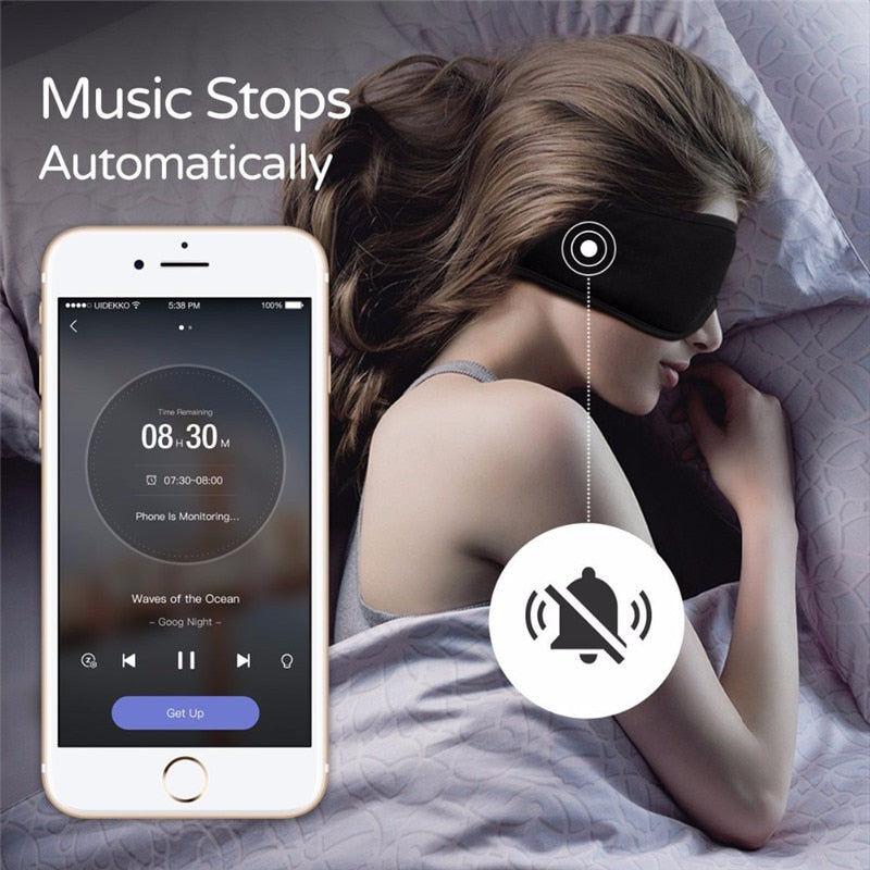 Sleepace Sleep Headphones Comfortable Washable Eye Mask Smart App Sound Blocking Noise Cancelling Earphone Remote Control
