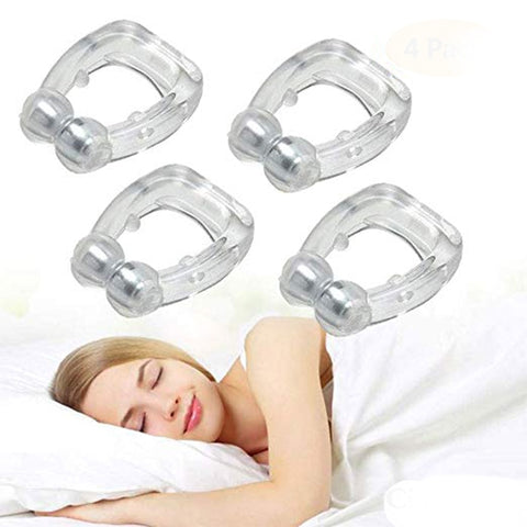 Silicone Magnetic Anti Snore Stop Snoring Nose Clip Sleep Tray Sleeping Aid Apnea Guard Night Device with Case